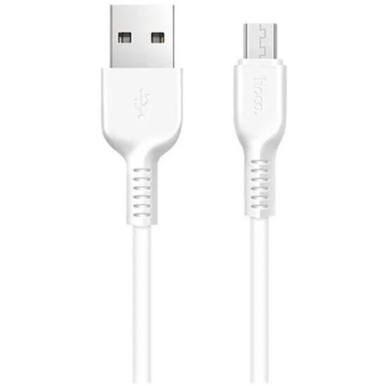 USB кабель HOCO X13 Easy MicroUSB, 2.4А, 1м, TPE (белый) - 1