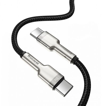 Кабель USB-C BASEUS Cafule, Type-C - Type-C, 5A, 100W, 1 м, черный - 5