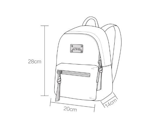 Рюкзак Urevo You Qi Fashion Nylon Backpack (Black/Черный) - 2