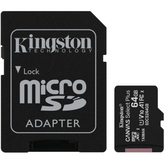 Карта памяти microSD 64GB Kingston microSDНC Class 10 (SDCE/64GB) RU - 5