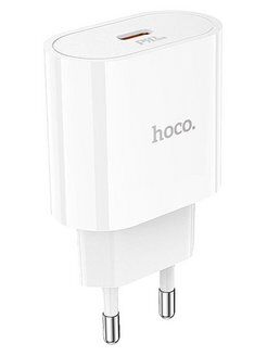 СЗУ HOCO C94A Metro 1xUSB-C, 3А, PD20W,  USB-C кабель Type-C, 1м (белый) - 1