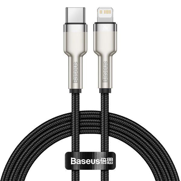 Кабель Baseus Cafule Series Metal Data Cable Type-C to iP PD 20W 1m (Black) - 1
