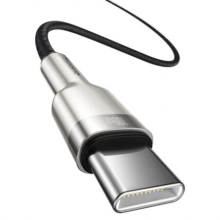 Кабель USB-C BASEUS Cafule, Type-C - Type-C, 5A, 100W, 2 м, черный - 4