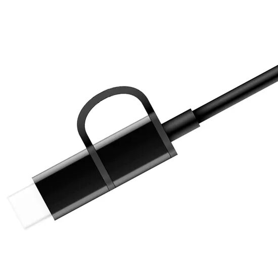 Кабель Xiaomi Micro USB to Type-C 2 in 1 cable 30cm AL511 (Black) - 2