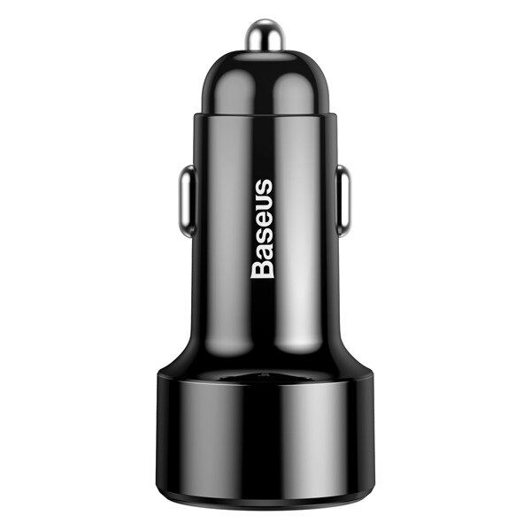 Автомобильное зарядное устройство BASEUS Magic C20C, USBUSB-C, 5A, 45 Вт, черный, дисплей, 1 шт. - 6