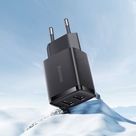 Зарядное устройство BASEUS Compact Charger 2U 2USB, 2.1A, 10.5W, черный - 5