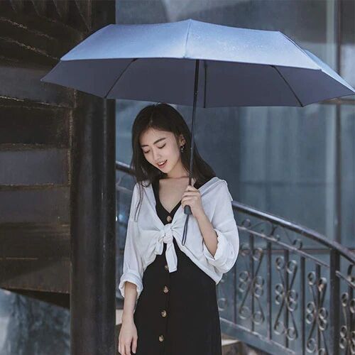 Зонт NINETYGO Oversized Portable Umbrella, автоматическая версия, Серый - 4