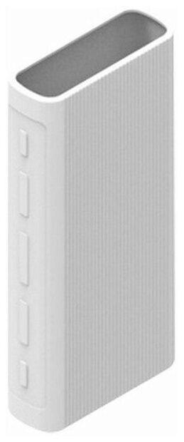 Силиконовый чехол для Xiaomi Mi Power Bank 3 20000 mAh (White) - 1