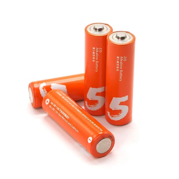 Батарейки алкалиновые ZMI Rainbow Zi5 типа AA (уп. 4 шт) (Orange) - 2