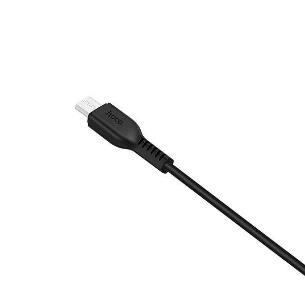 USB кабель HOCO X13 Easy MicroUSB, 2.4А, 1м, TPE (черный) - 4