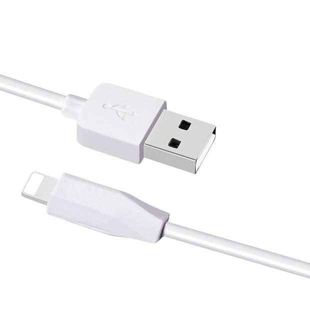 USB кабель HOCO X1 Rapid Lightning 8-pin, 2м, PVC (белый) - 1