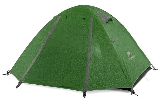 Палатка Naturehike P-Series NH18Z033-P трехместная темно-зеленая, 6927595783665 - 5