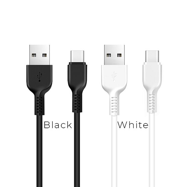 USB кабель HOCO X13 Easy Type-C, 2.4А, 1м, TPE (черный) - 3