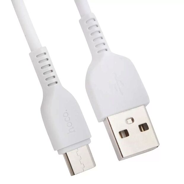 USB кабель HOCO X13 Easy Type-C, 2.4А, 1м, TPE (белый) - 1