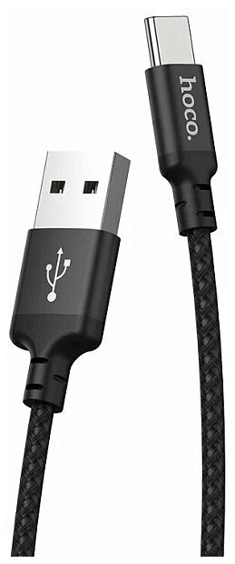 USB кабель HOCO X14 Times Speed Type-C, 2м, нейлон (черный) - 1