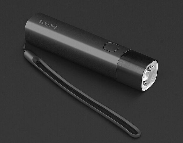 Портативный фонарик SOLOVE X3s Portable Flashlight Mobile Power RU (Black) - 2