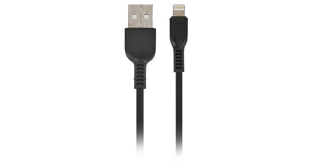 USB кабель HOCO X20 Flash Lightning 8-pin, 2.4А, 1м, TPE (черный) - 5