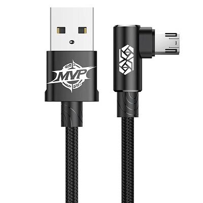 Кабель Baseus MVP Elbow Type Cable USB For Micro 1.5A 2m (Black/Черный)