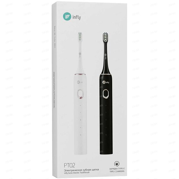 Электрическая зубная щетка Infly Electric Toothbrush PT02 (в дорожном футляре) (Black) RU - 3