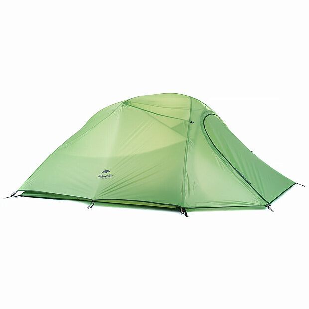 Палатка Naturehike Сloud up 2 210T NH17T001-T двухместная с ковриком, зеленая, 6927595730577 - 2