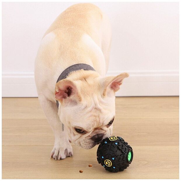 Игрушка для собак Xiaomi Little Beast Star Dog Vocal Leakage Food Ball (Black/Черный) - 4