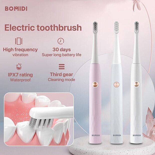 Электрическая зубная щетка Bomidi T501 (White) - 5