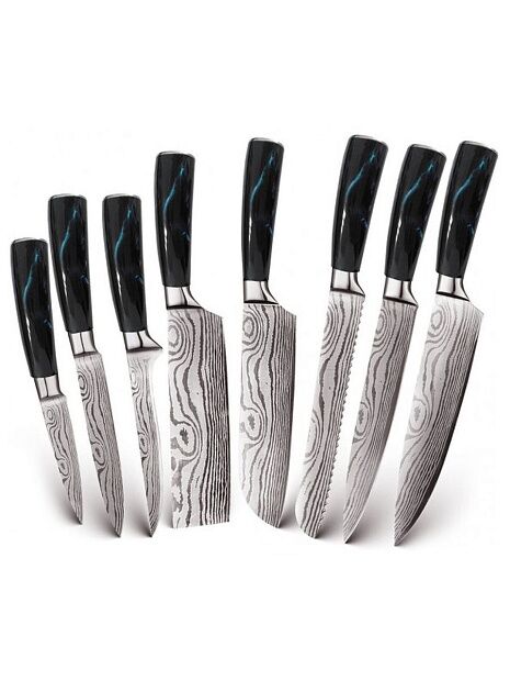 Набор кухонных ножей Spetime 8-Pieces Kitchen Knife Set 8 BU02KN8 (Blue) - 3