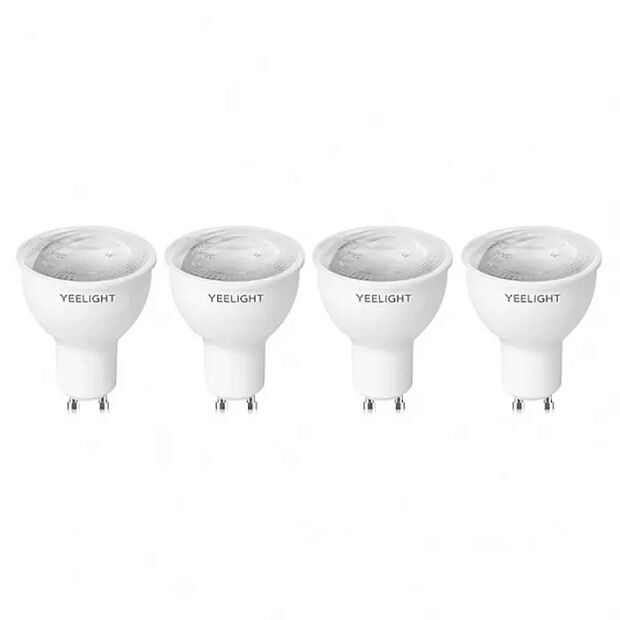 Лампа светодиодная Yeelight Smart Bulb W1 (GU10) (YLDP004) (Dimmable) (4 шт) (White) RU - 3