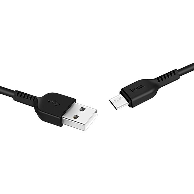 USB кабель HOCO X13 Easy Type-C, 2.4А, 1м, TPE (черный) - 1