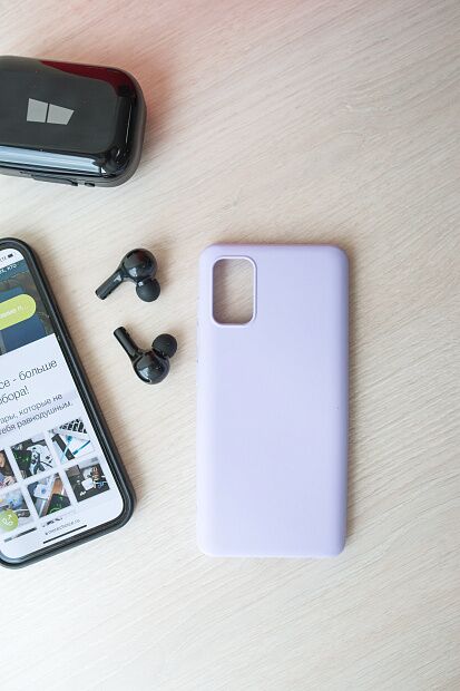 Чехол-накладка More choice FLEX для Samsung A41 (2020) фиолетовый - 4