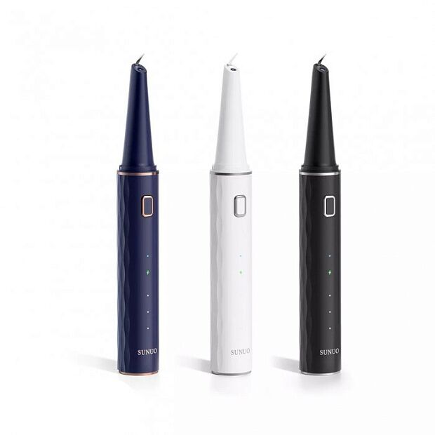 Умный ультразвуковой скалер для чистки зубов Sunuo T12 Pro Smart Visual Ultrasoniс (Black) - 2