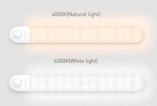 Светильник BASEUS Sunshine series human body Induction wardrobe light Natural light, 800 мАч, белый - 3