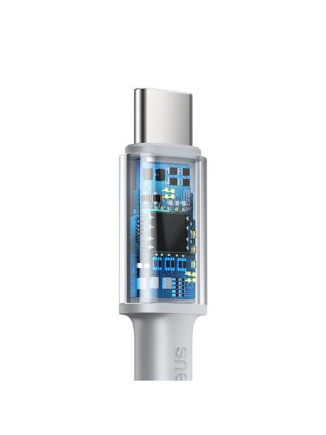 Кабель USB-C BASEUS Display Fast Charging, Type-C - Type-C, 5A, 100W, 1 м, белый - 4