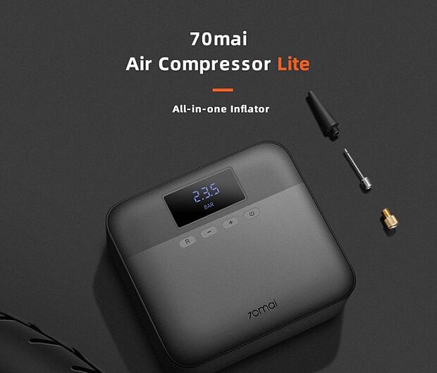 Автомобильный компрессор 70mai Air Compressor Lite Midrive TP03 (Black) - 2