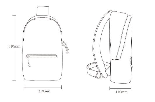 Рюкзак Zanjia Lightweight Small Backpack (Black/Черный) - 2