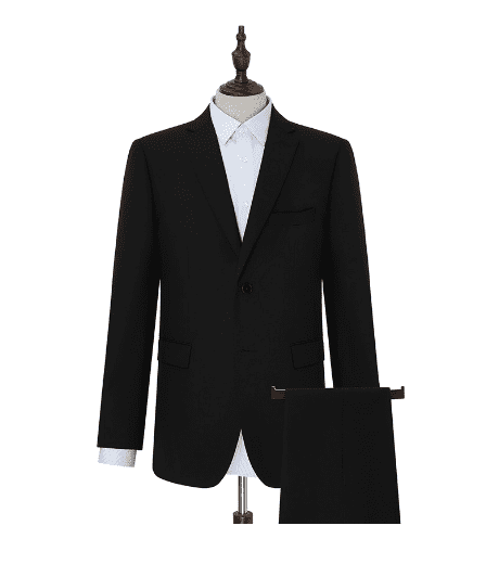 Мужской классический костюм Louise Man Diffuse Pure Wool Light Luxury Classic (Black/Черный) 
