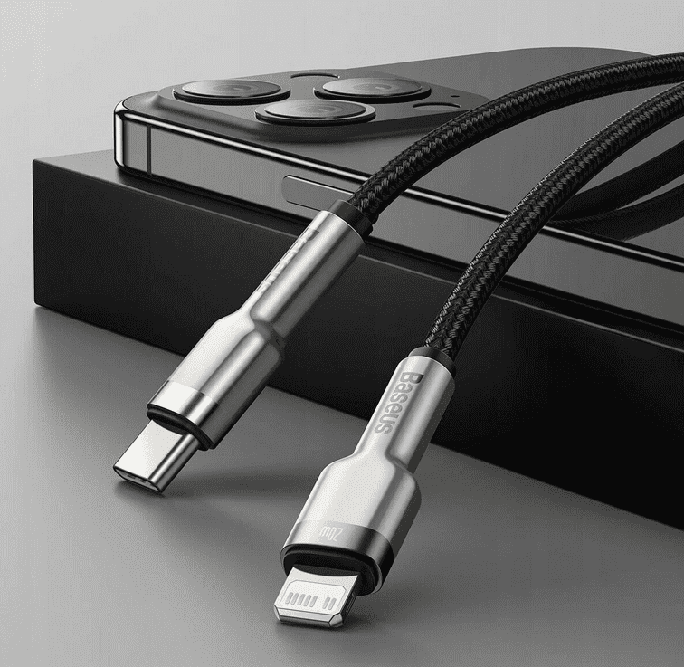 Дизайн кабеля Baseus Cafule Series Metal Data Cable Type-C to iP PD 20W 