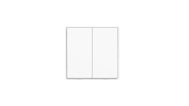 Выключатель настенный (две клавиши) Aqara Wall Switch (без нейтрали) (QBKG03LM) (White) RU - 2