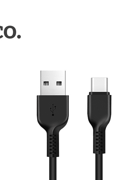 USB кабель HOCO X20 Flash Type-C, 3А, 2м, TPE (черный) - 1