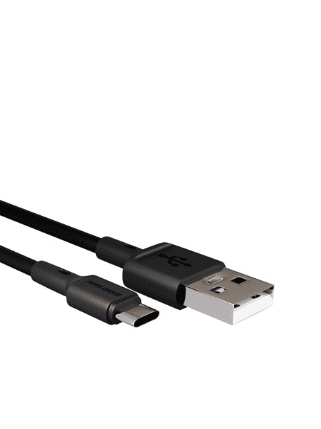 Дата-кабель USB 2.1A для Type-C More choice K24a TPE 1м Черный - 1