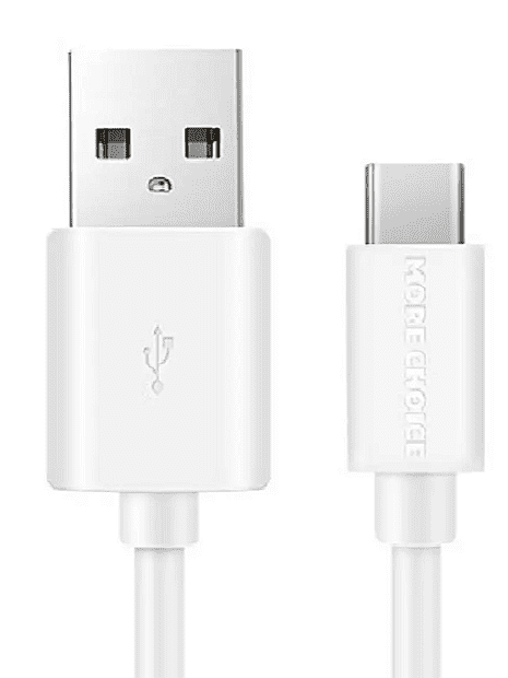 Дата-кабель USB 2.1A для Type-C More choice K13a TPE 1м белый - 1