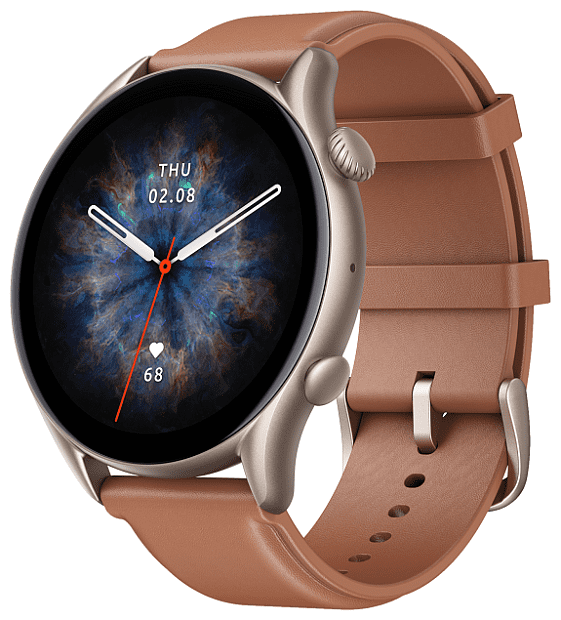 Умные часы Amazfit GTR 3 Pro (Brown Leather) - 1